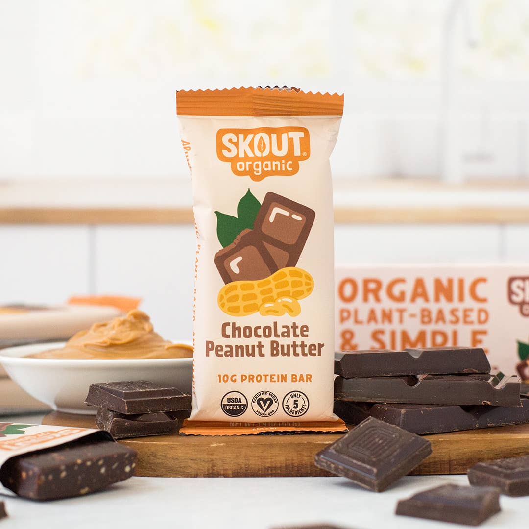 Chocolate Peanut Butter Protein Bar - Skout Organic