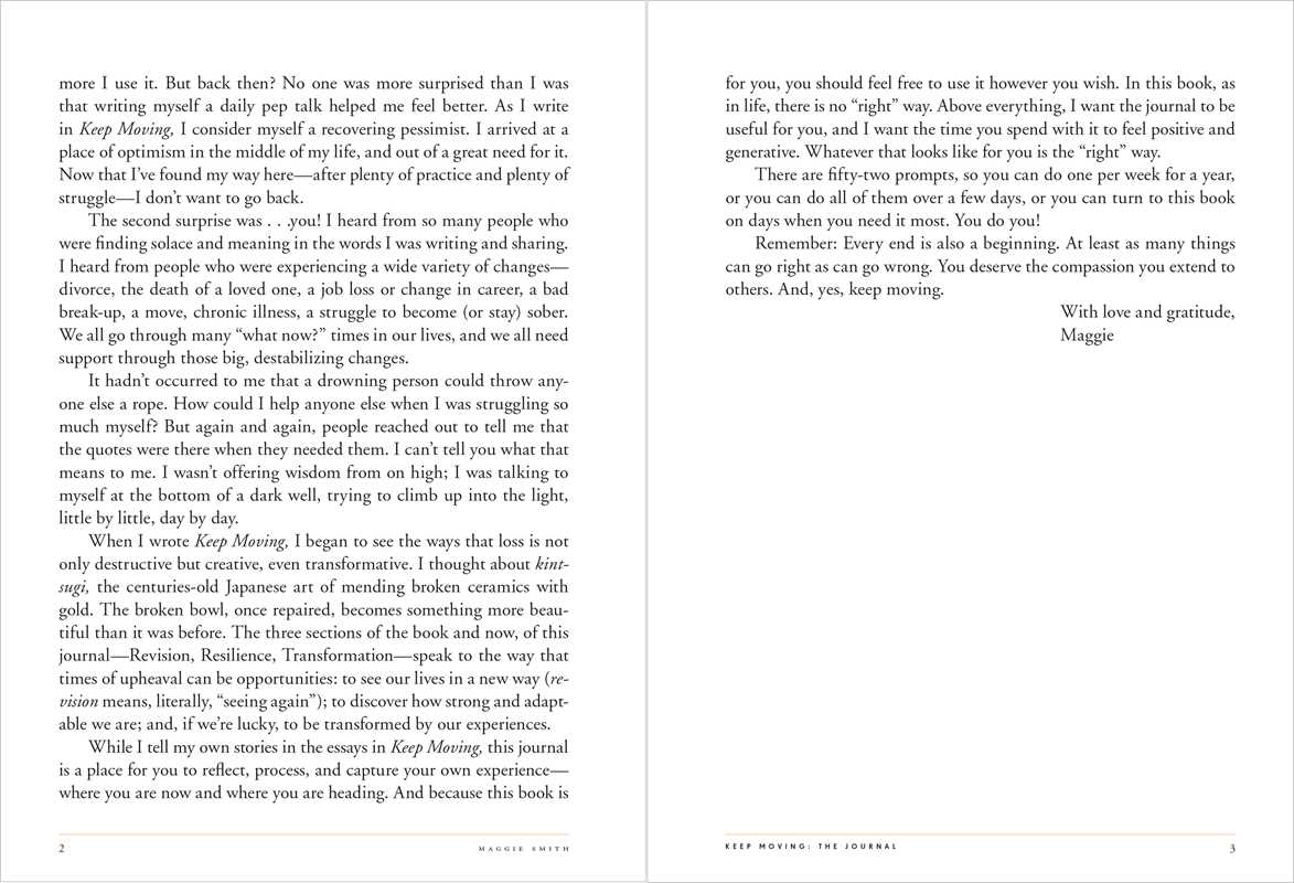 Keep Moving: The Journal by Maggie Smith