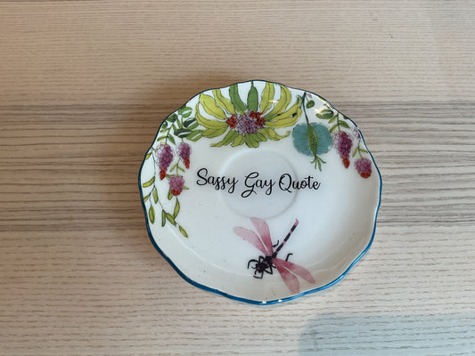 Sassy gay quote plate