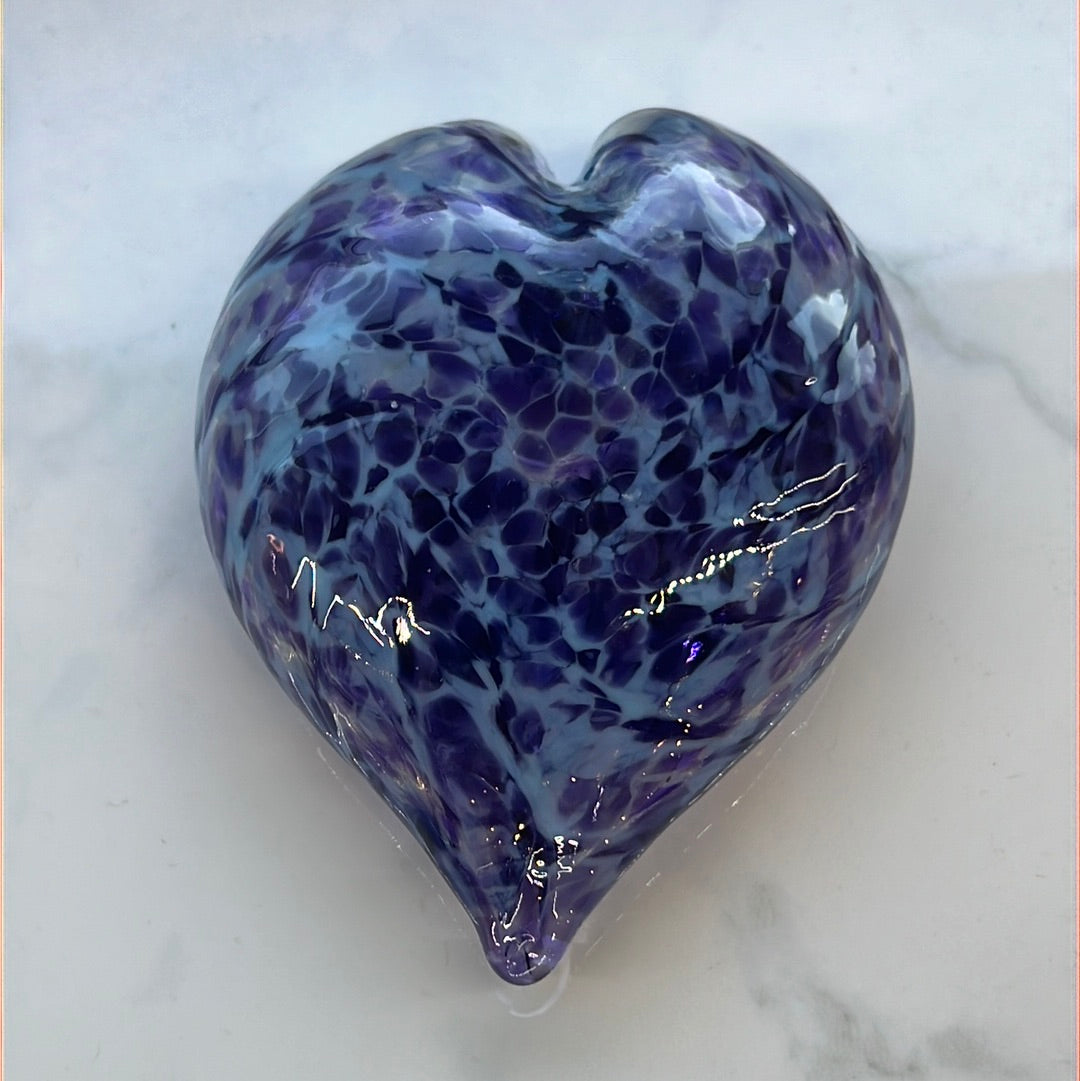 Sculpture- Hearts, blown glass, hangable