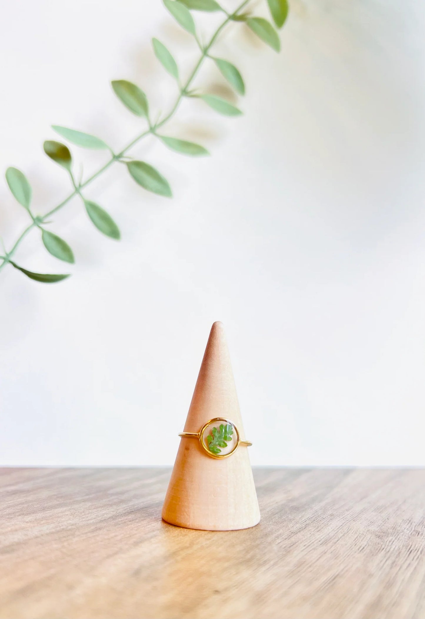 Pressed Flower Ring - 14k Gold filled