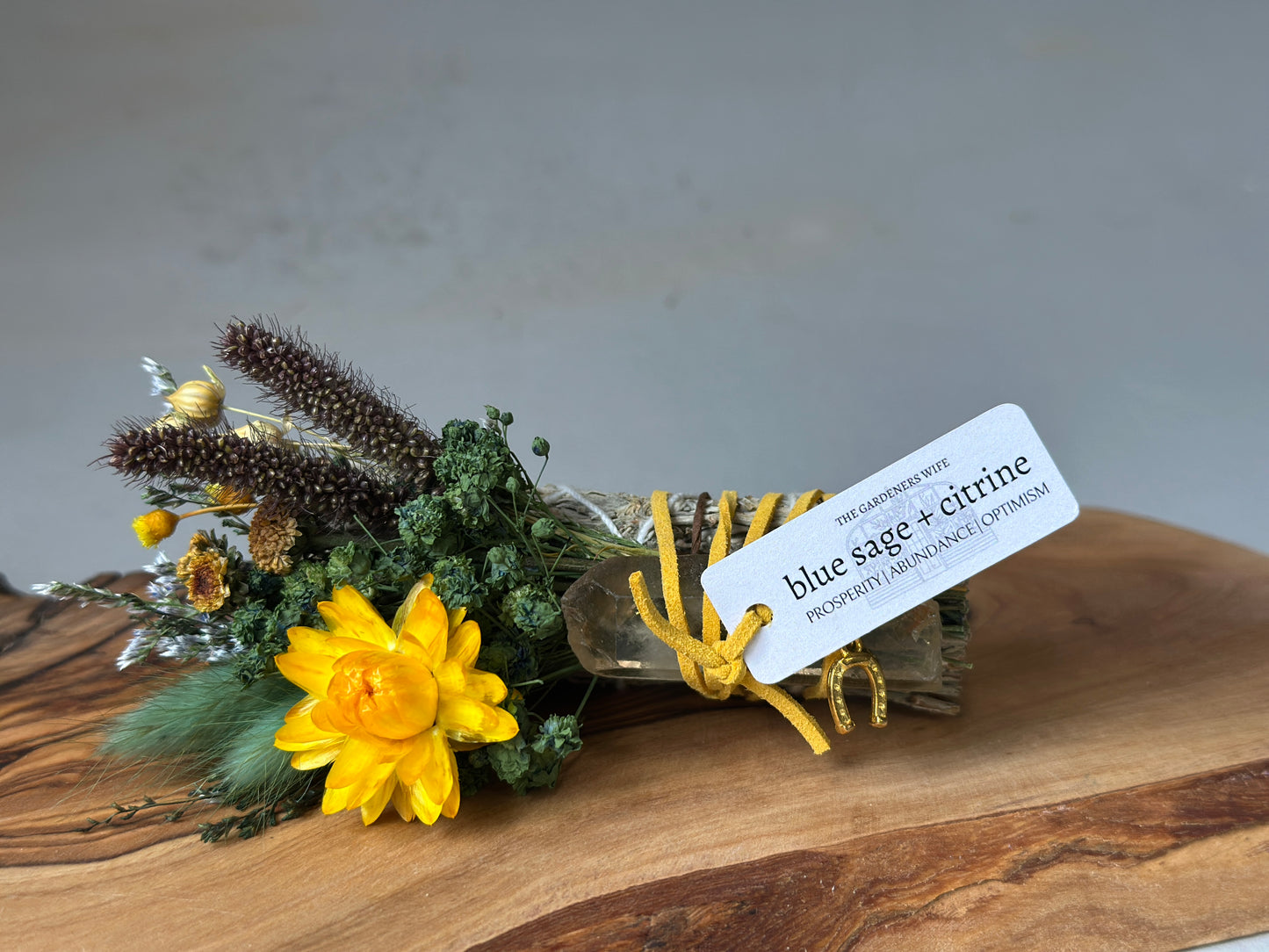 Blue Sage + Citrine
