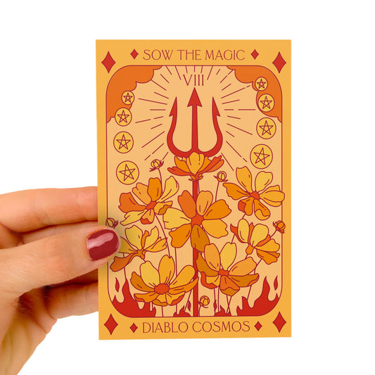 Seed Packet- Diablo Cosmos Tarot Garden + Gift