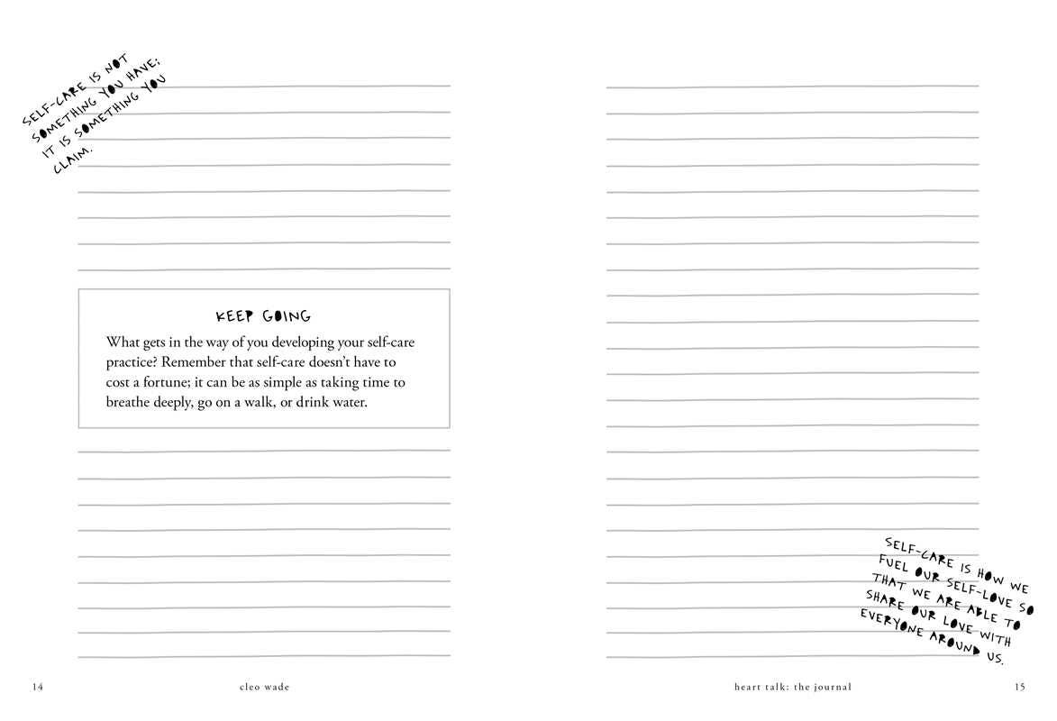 Heart Talk: The Journal by Cleo Wade