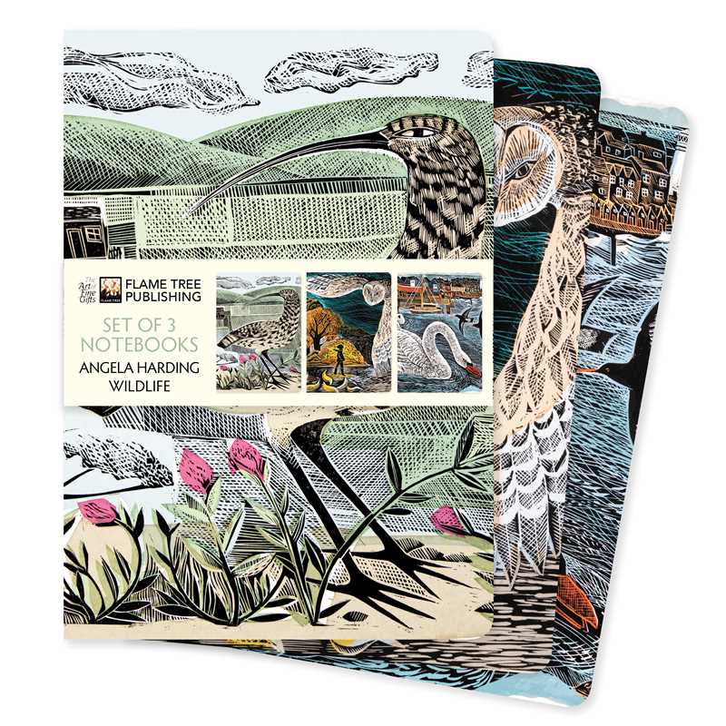 Angela Harding: Wildlife Set of 3 Standard Notebooks by