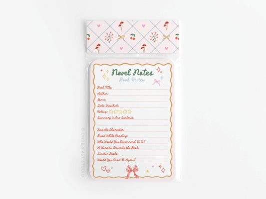 Coquette Novel Notes Book Review Card Set