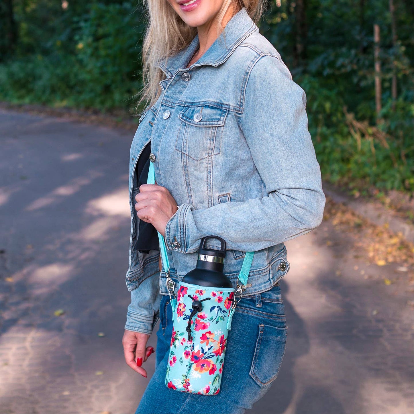 Made Easy Kit Water Bottle Carrier Holder w/Shoulder Strap