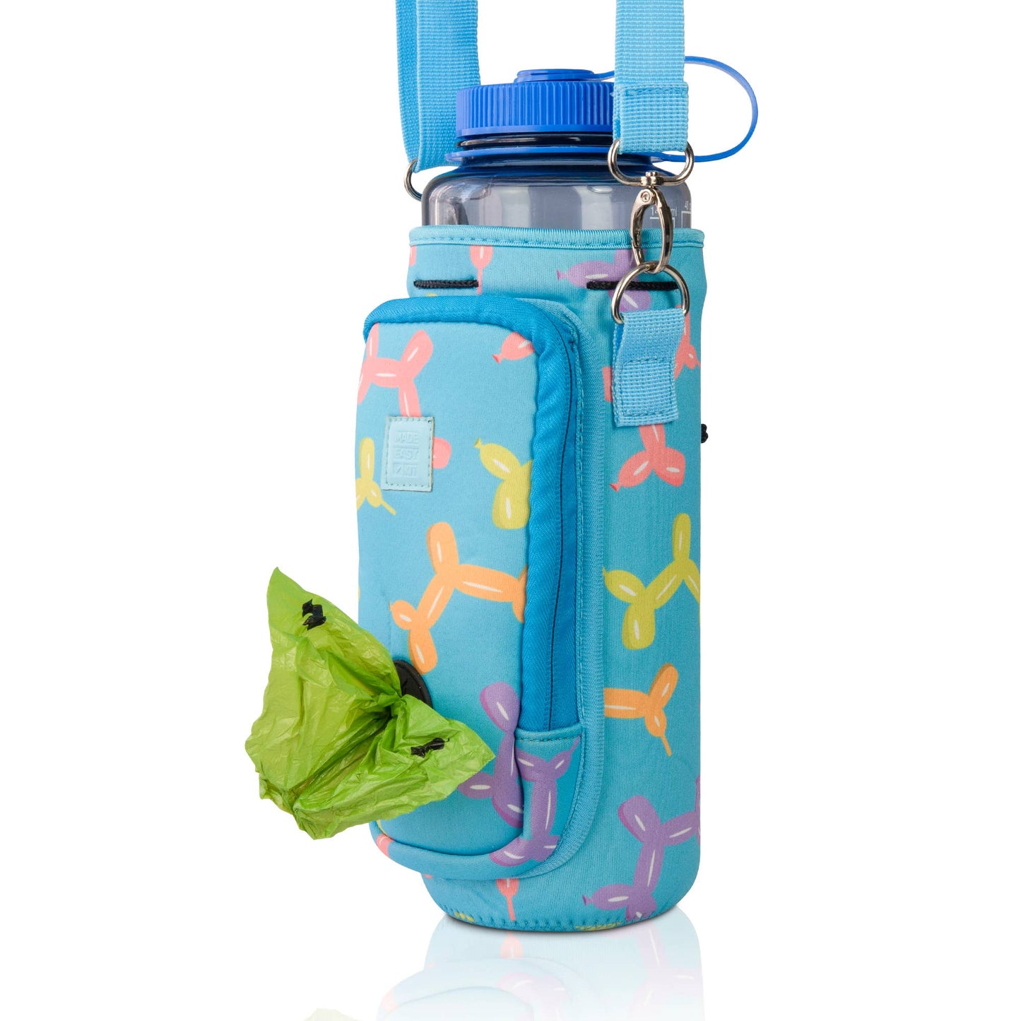 Made Easy Kit Water Bottle Carrier w/Pocket for Dog Poop Bag