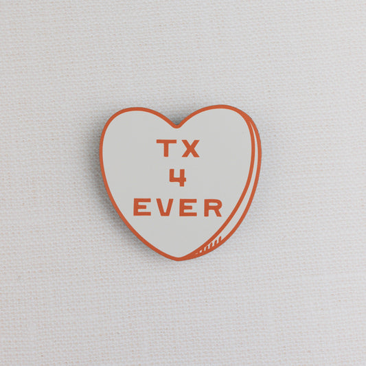 Texas 4 Ever Heart Magnet
