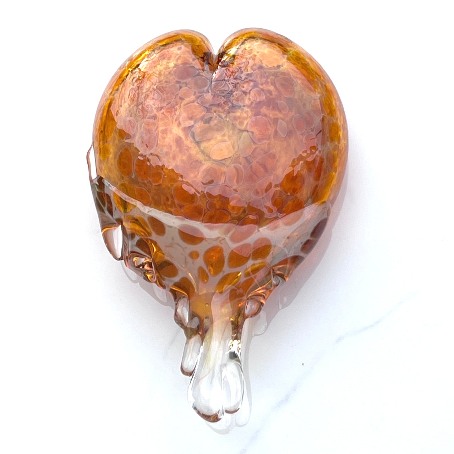 Sculpture- Hearts, blown glass, hangable