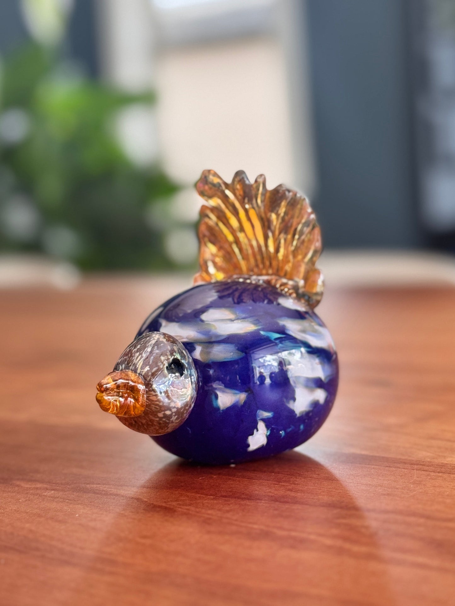 Sculpture- Flirty Birds, glass