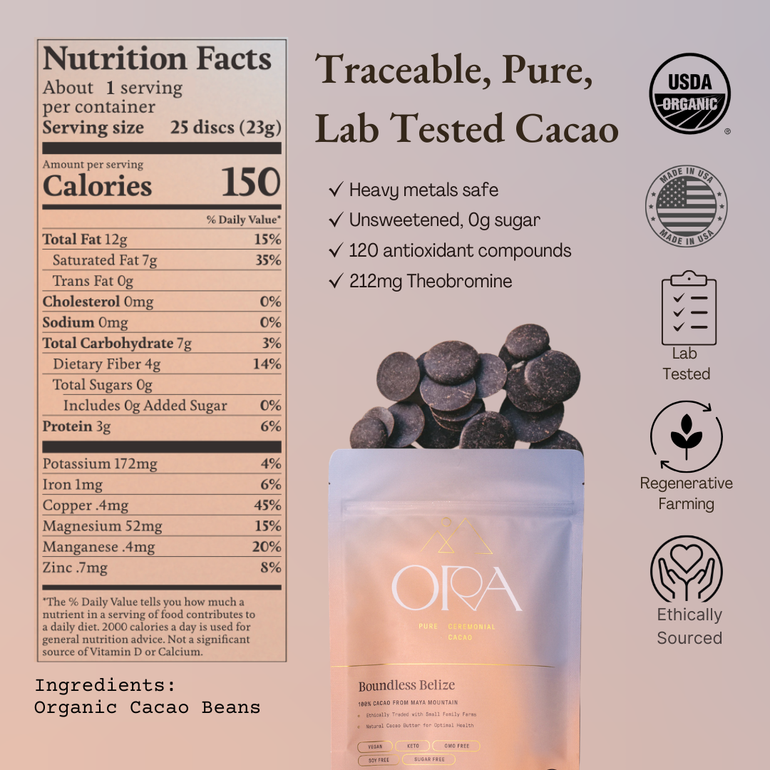 Ceremonial Cacao 1oz Sachets | Boundless Belize 100% Organic
