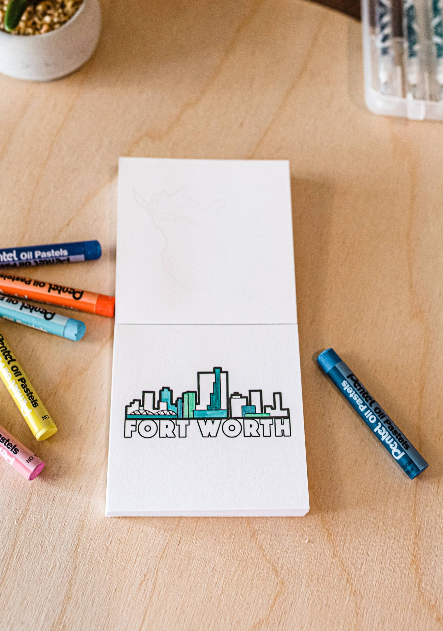 Tiny Texas Themed Illustrations Mini Coloring Book for Adult