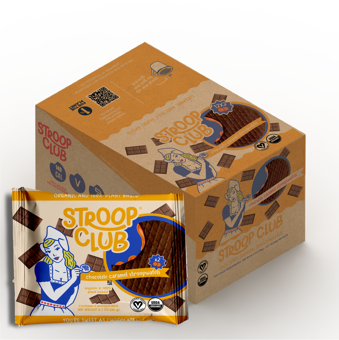 Chocolate Caramel Stroopwafel 2-pack