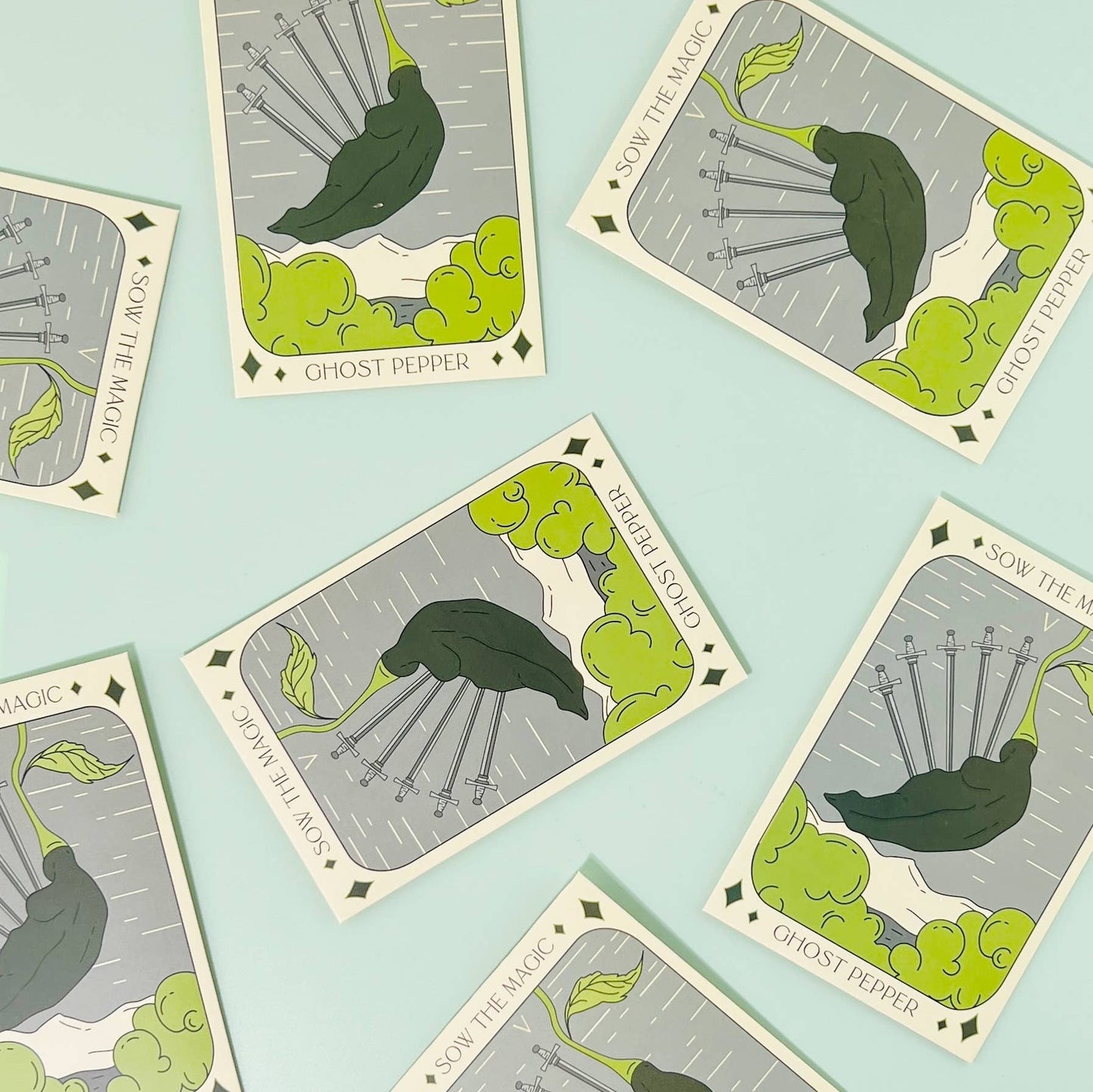 Ghost Pepper Tarot Garden + Gift Seed Packet