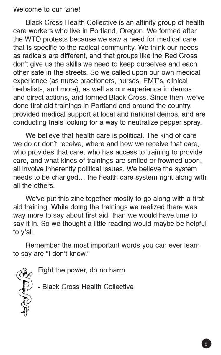 First Aid & How to Perform It (zine)