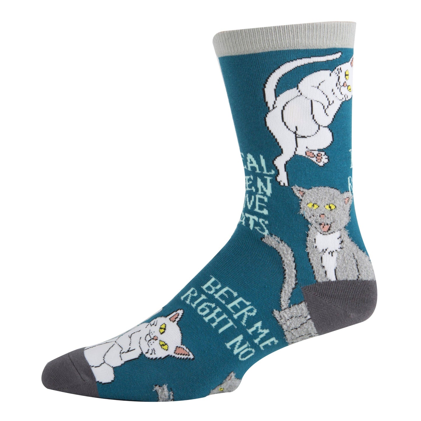 Real Men | Men's Cotton Crew Funny Socks