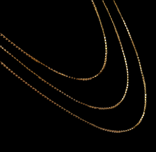 Necklace - 18K Gold-Filled Box Chains (NEW)