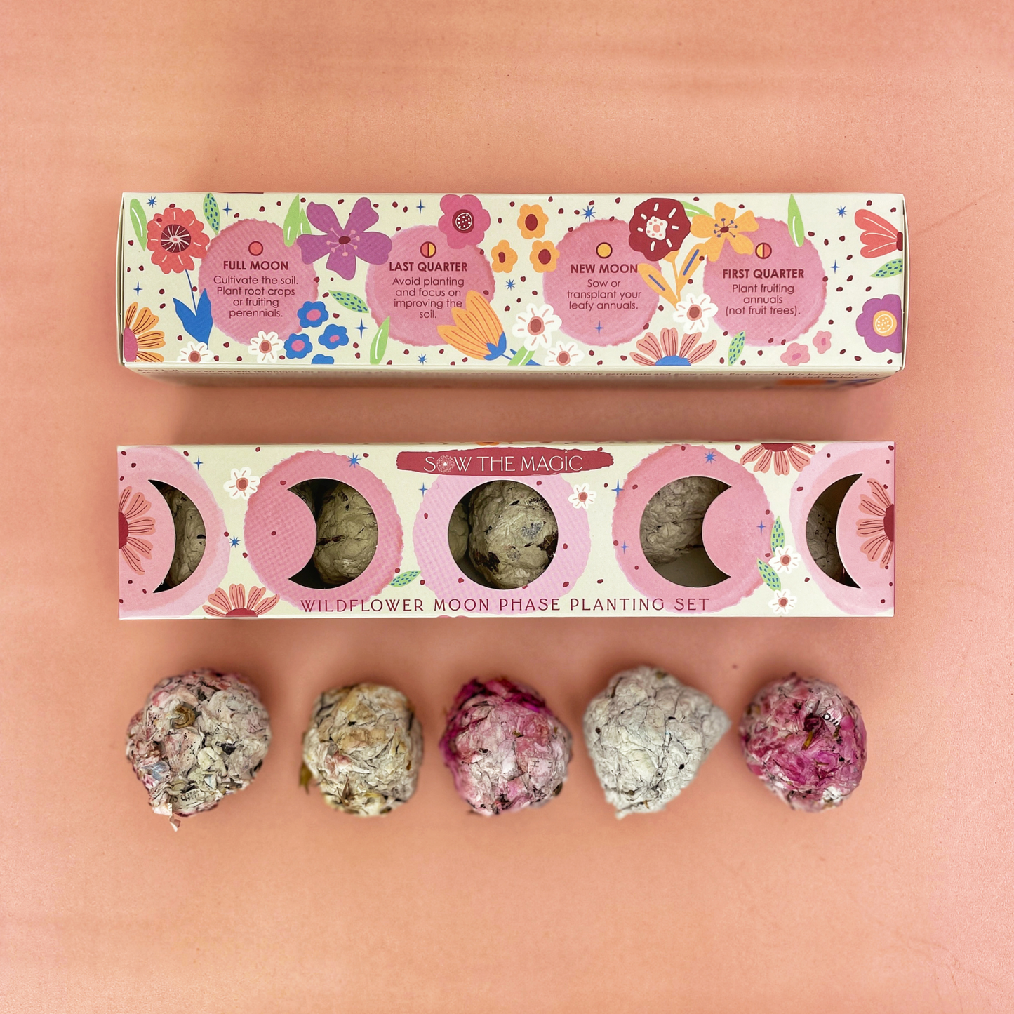 Seed Ball Set- Moon Phase Wildflower