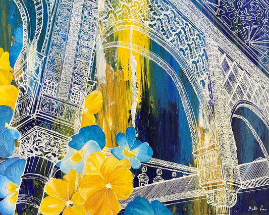 Print- "Memories From The Alhambra" - by Malti B Lee - 1
