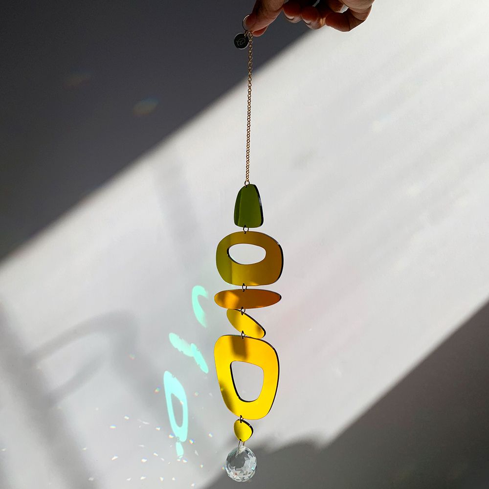 Shapes Suncatcher, Dark Iridescent - 1