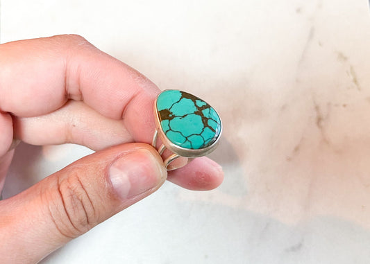 Hubei Turquoise Ring - sz. 7 - 1