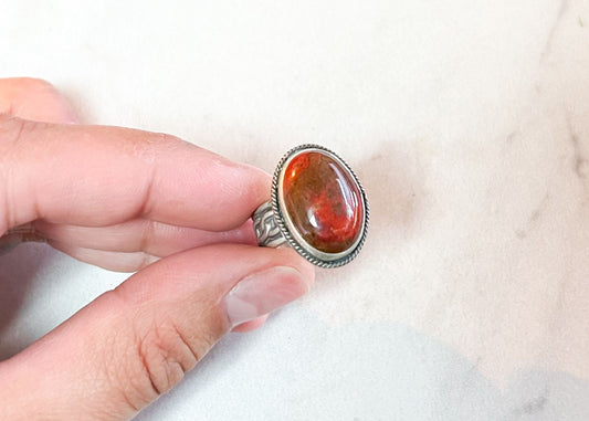 Red Jasper Ring - sz. 6 - 1