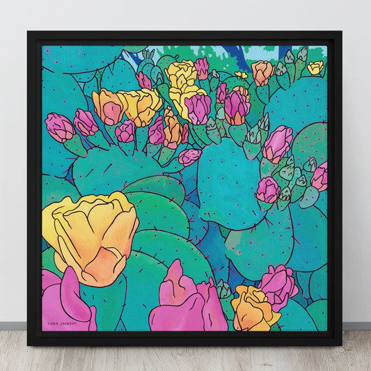 Cactus Love Framed Canvas Print - 1