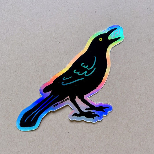 Singing Grackle Sticker - 1