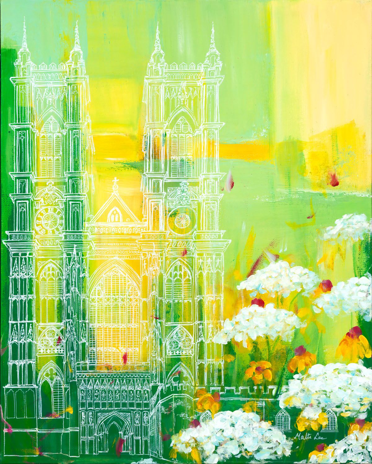 Print- "Spring Light At The Abbey" - by Malti B Lee - 1