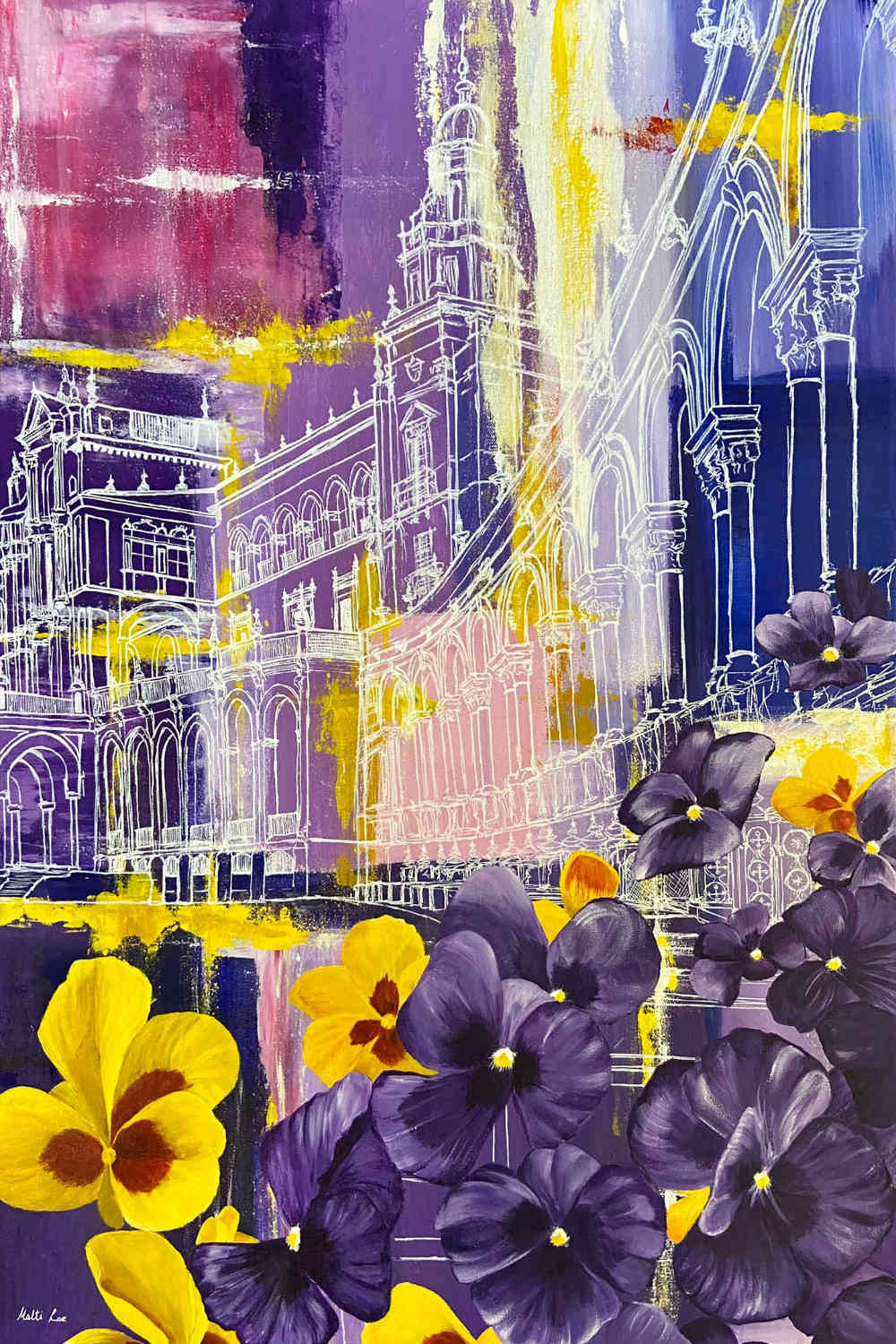 Print- "Midnight in Sevilla" - By Malti B Lee - 1