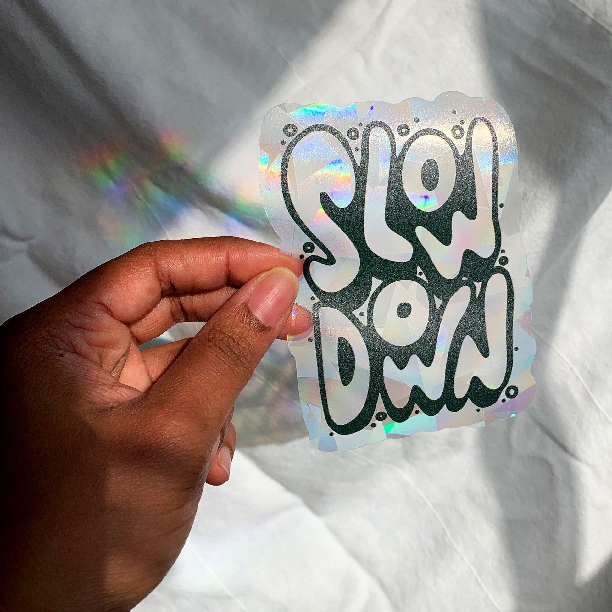 Slow Down Suncatcher Decal - 1