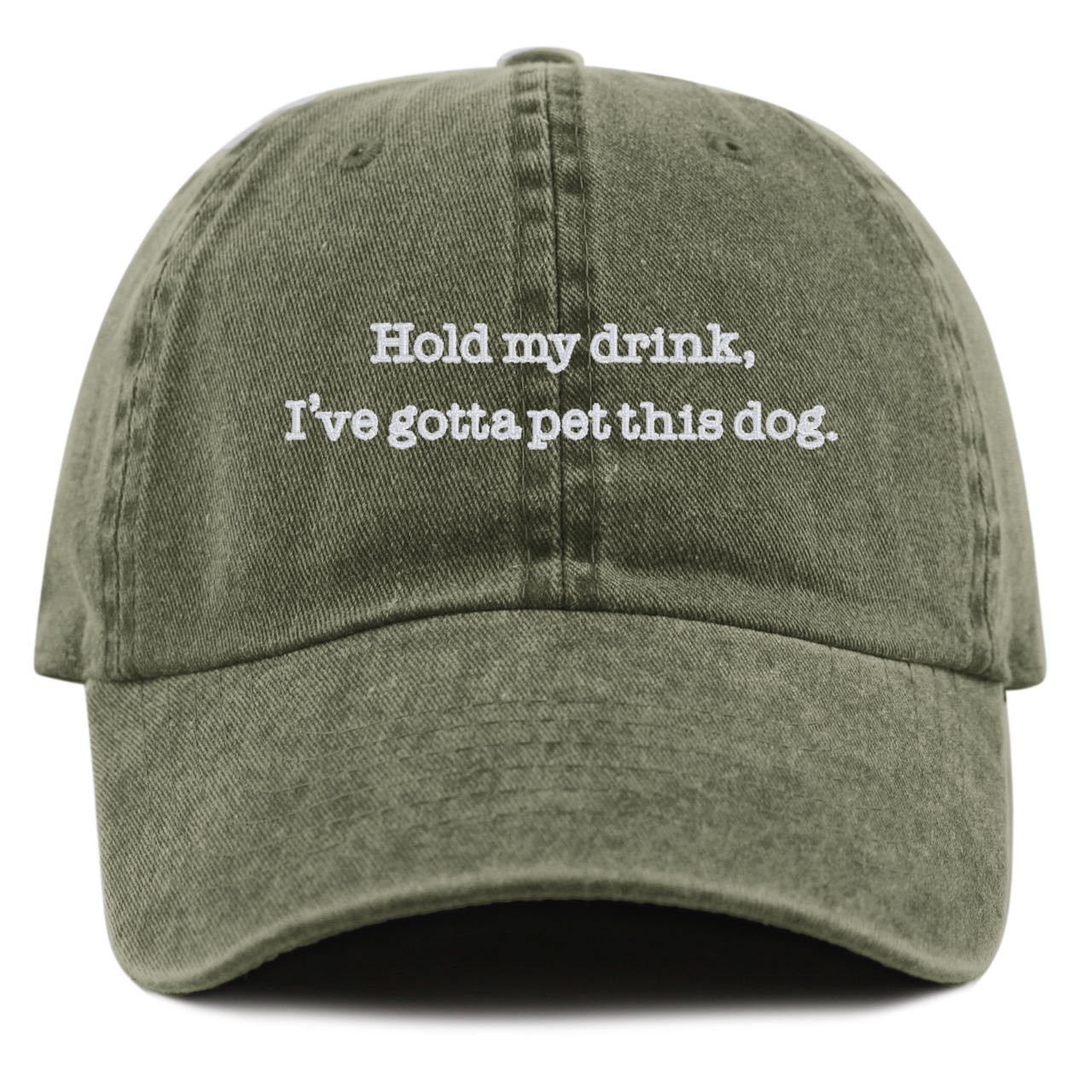 Hold My Drink, I've Gotta Pet This Dog Baseball Cap - 5