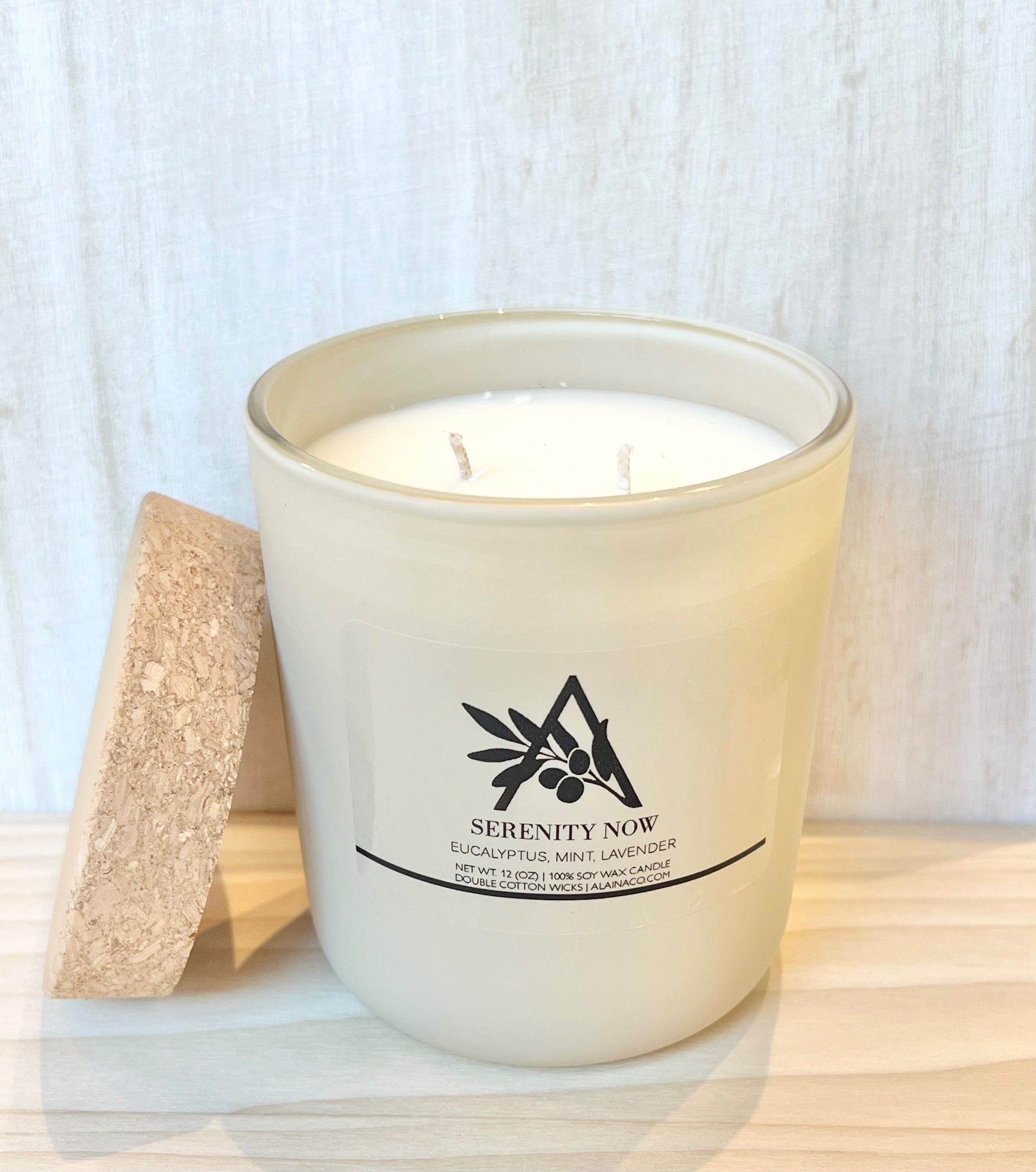 Serenity Now - 12 oz Cream Jar Soy Wax Candle  - 1