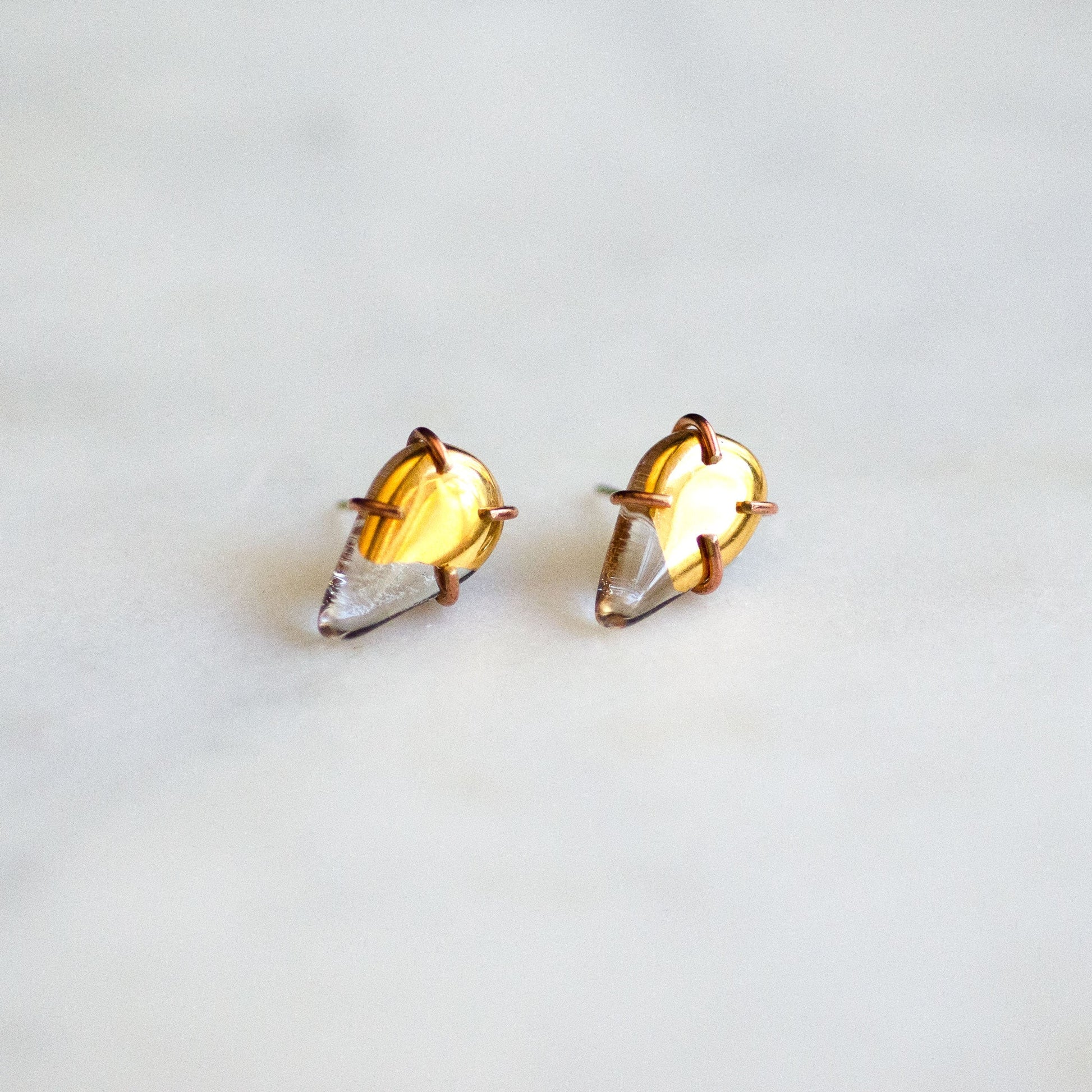 Glass "Bud" Stud Earring - 1