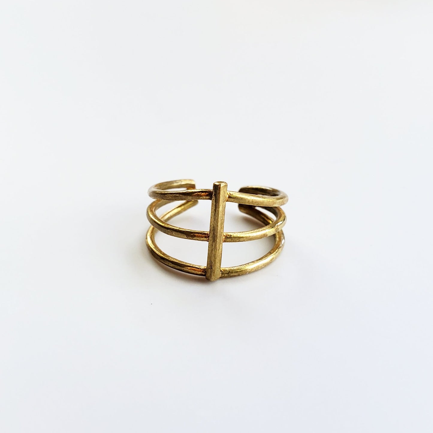 Ribcage Ring - Brass - 1