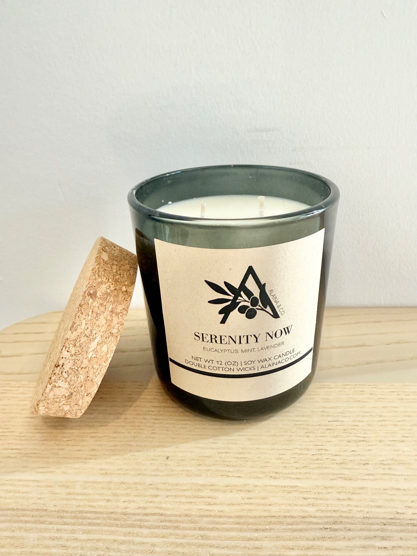 Serenity Now- 12oz Smoke Jar Soy Wax Candle  - 1