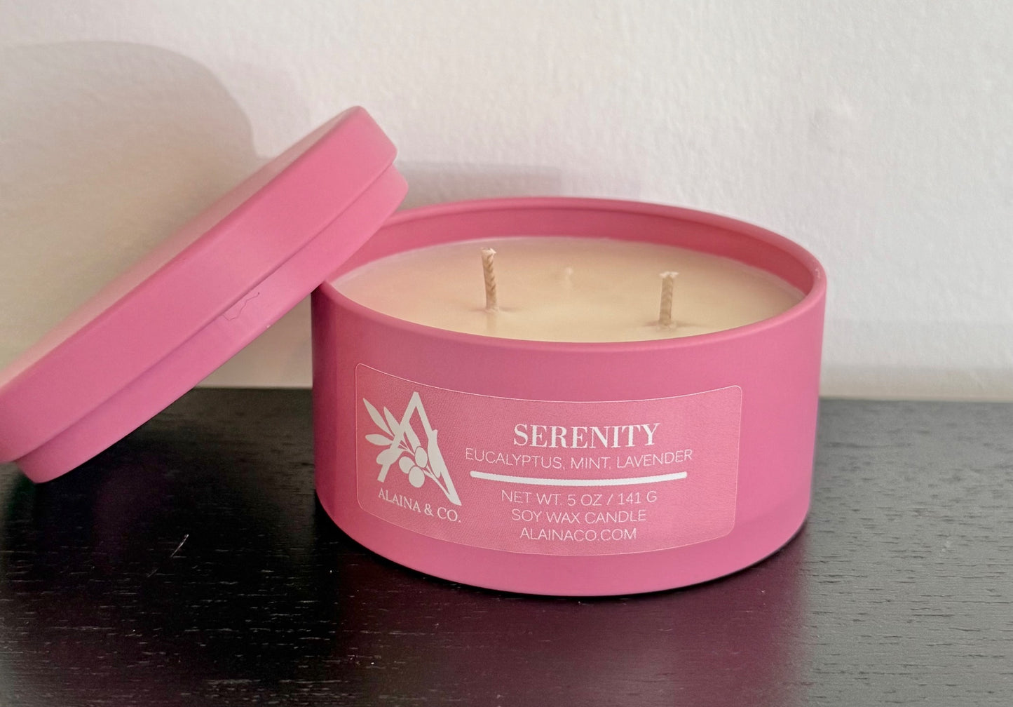 Pink Candle Tin - 5oz - 3