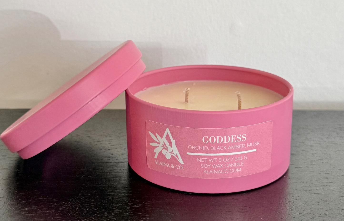 Pink Candle Tin - 5oz - 4