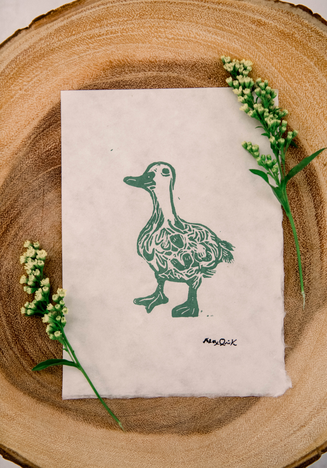 Small Linocut Block Prints 5x7 - 7