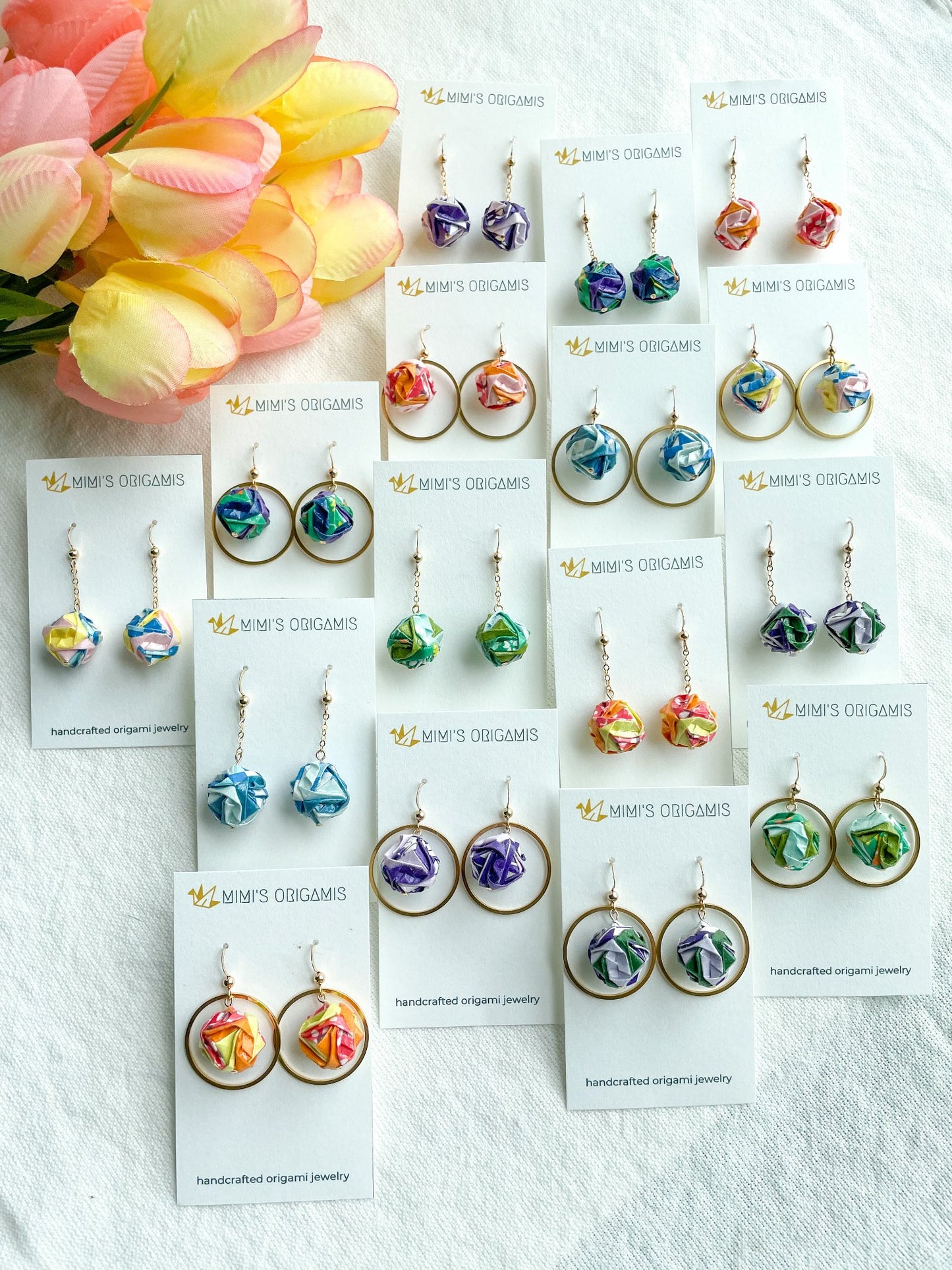 Origami Earrings - 10