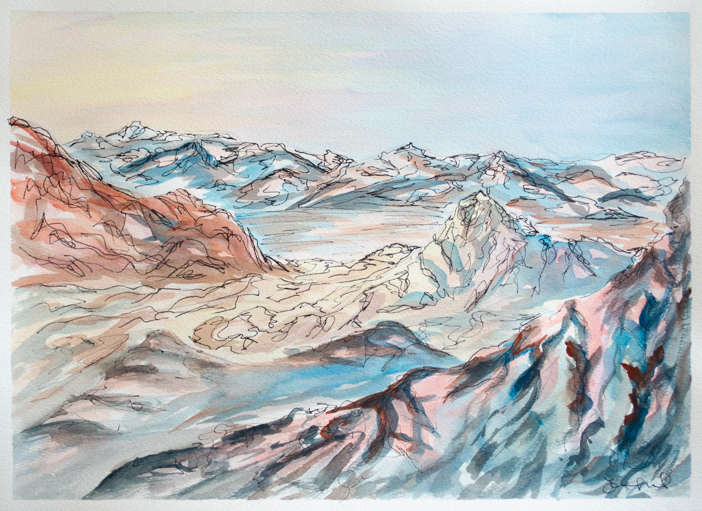 "Zabriski Point" Death Valley Print - 1