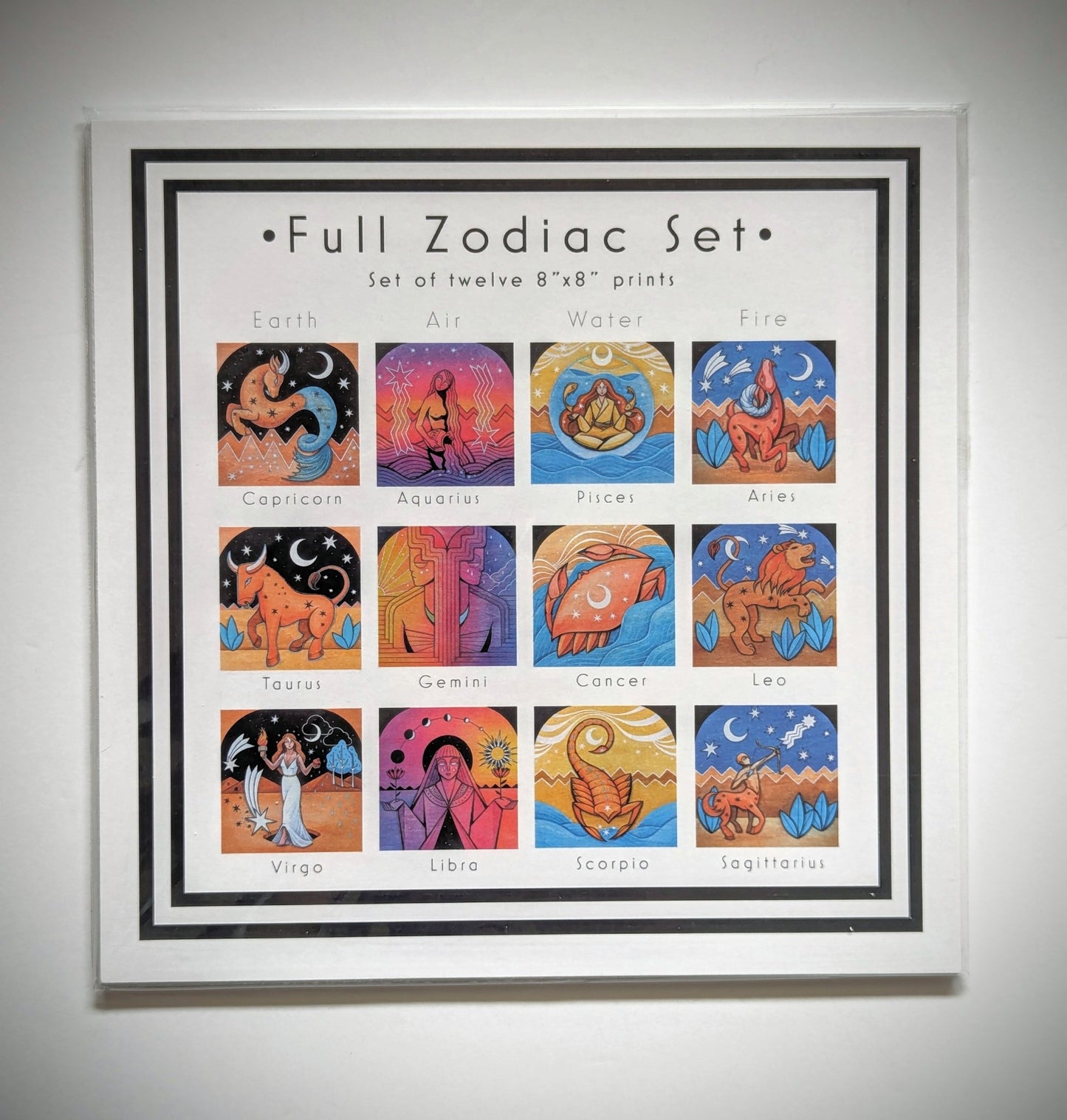 Zodiac 8"x8" Print Set - 1