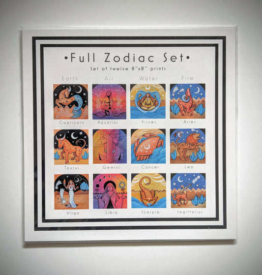 Zodiac 8"x8" Print Set - 1
