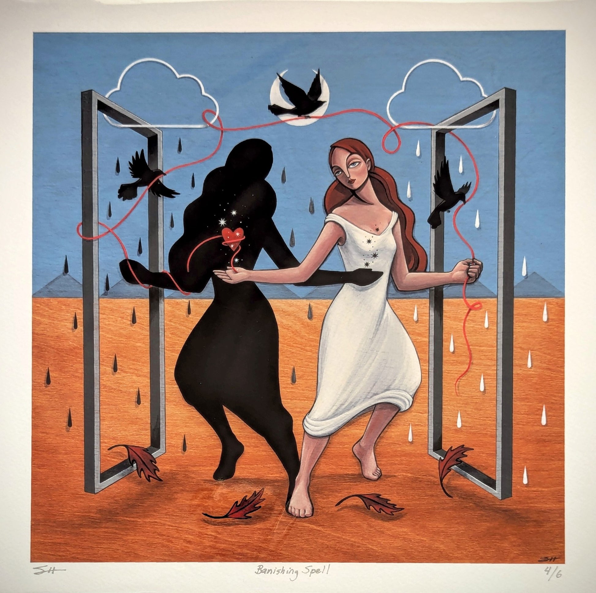 12"x12" fine art print- "Banishing Spell" - 1