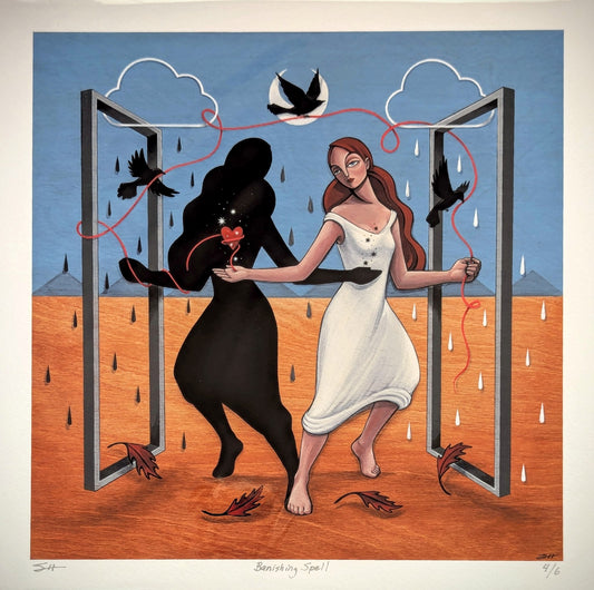 12"x12" fine art print- "Banishing Spell" - 1
