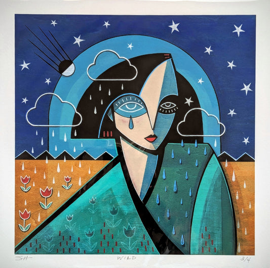 12"x12" fine art print- "Wild" - 1