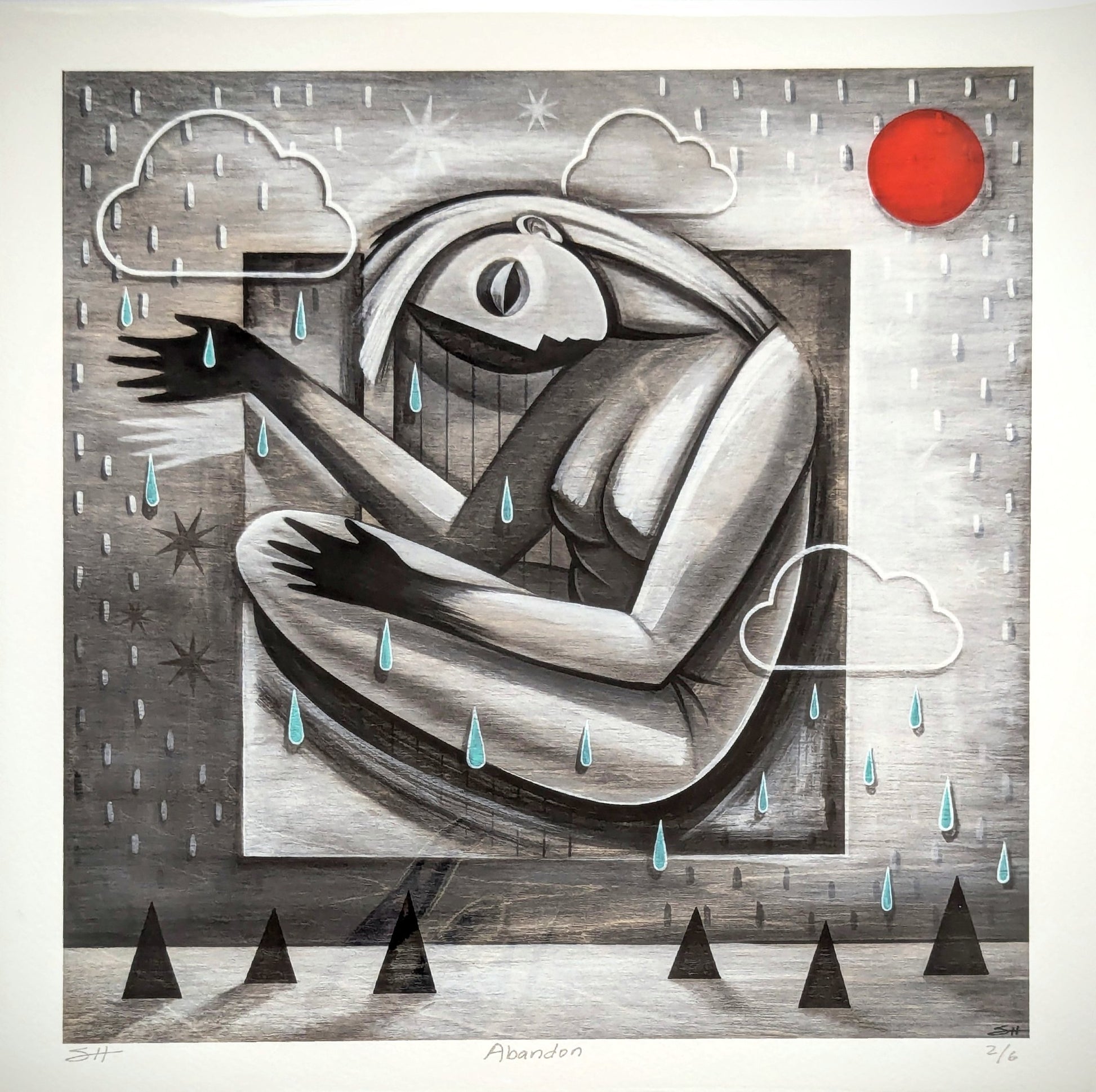 12"x12" fine art print- "Abandon" - 1