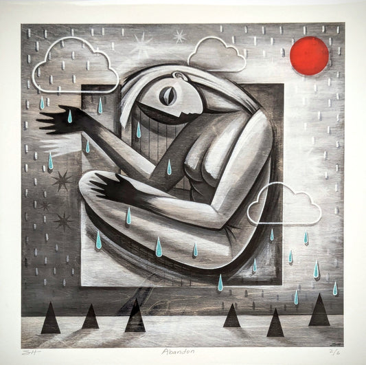 12"x12" fine art print- "Abandon" - 1