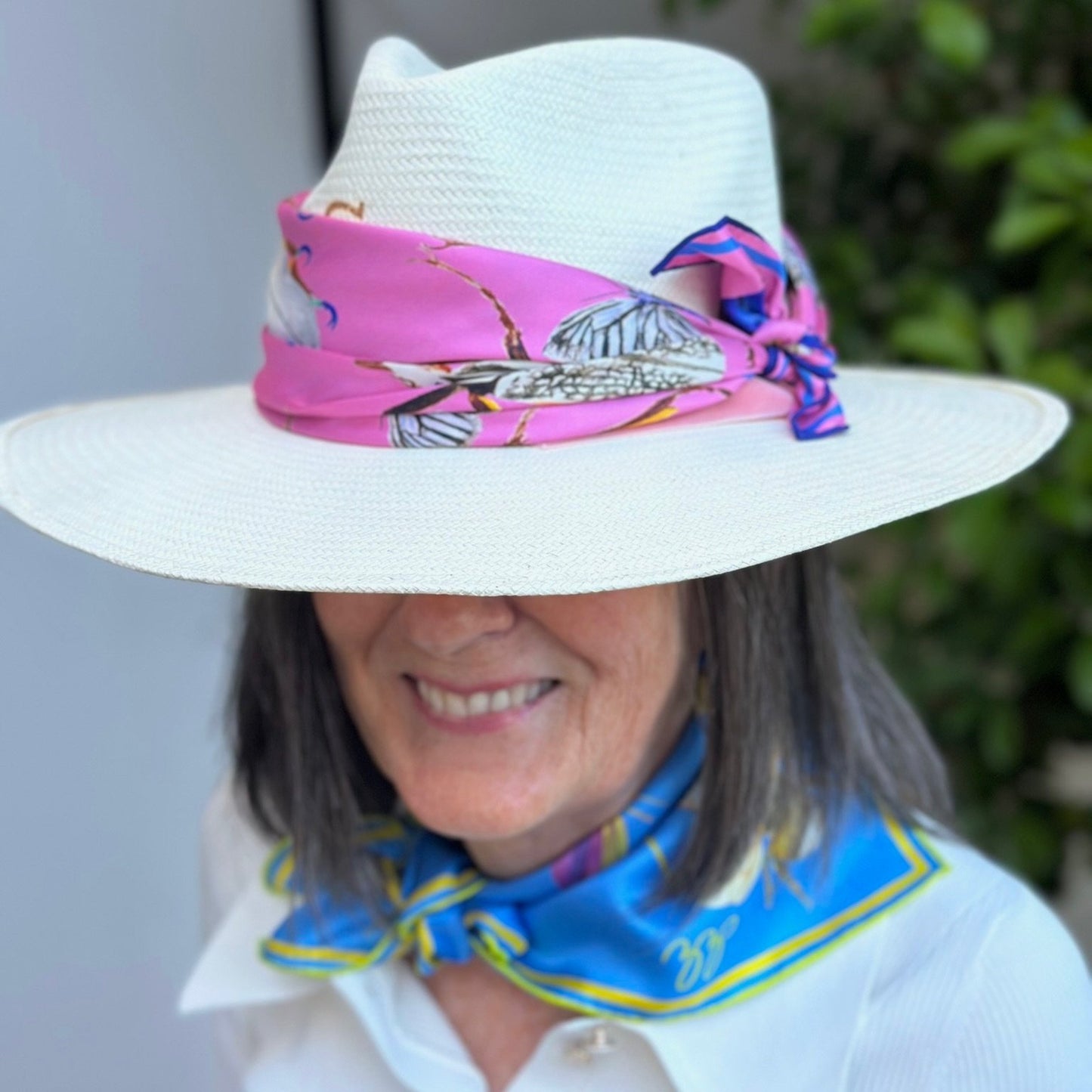 Bug Scarf, Key West Pink, 20", 100% silk - 6